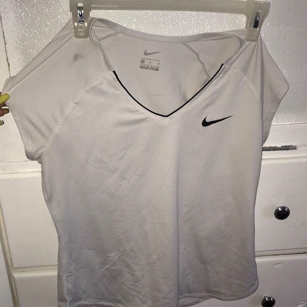 White nike shirt